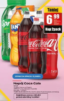 Napój 7up, Fanta, Mirinda, Pepsi promocja w Supeco