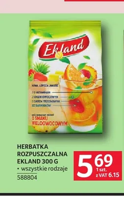 Herbatka rozpuszczalna Ekland promocja w Selgros