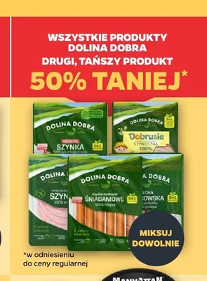 Parówki z szynki Dolina Dobra promocja w Netto