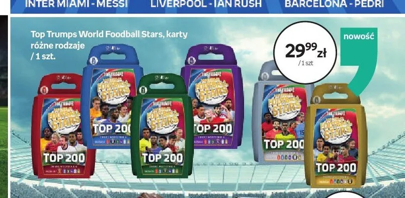 Karty Top Trumps World Football Stars promocja w Empik