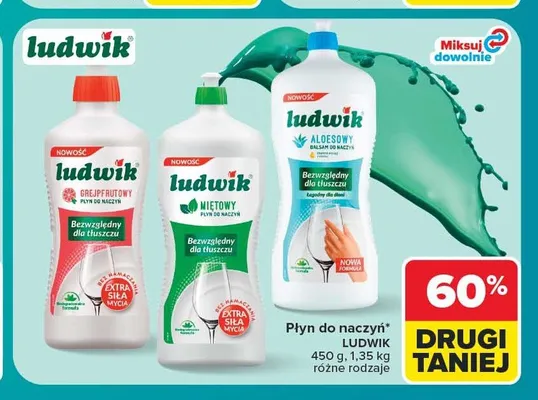 Płyn do naczyń Ludwik Miętowy promocja w Carrefour