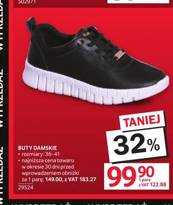 Buty damskie promocja w Selgros
