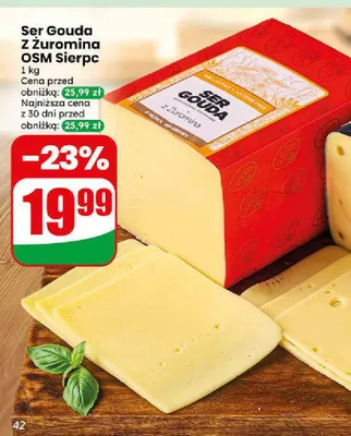 Ser Gouda z Żuromina OSM Sierpc promocja w Dino