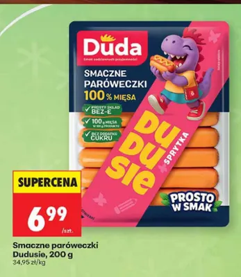 Smaczne paróweczki Dudusie Duda promocja w Biedronka