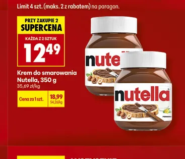Krem do smarowania Nutella promocja w Biedronka