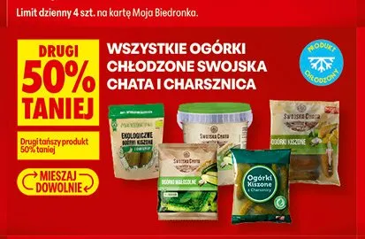 Ogórki kwaszone Charsznica promocja w Biedronka