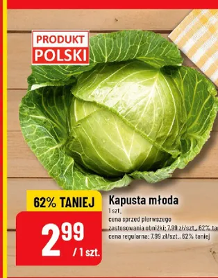 Kapusta młoda promocja w POLOmarket