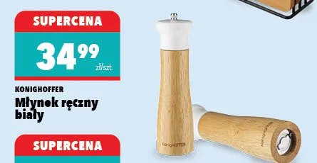 Młynek ręczny biały promocja w Biedronka Home