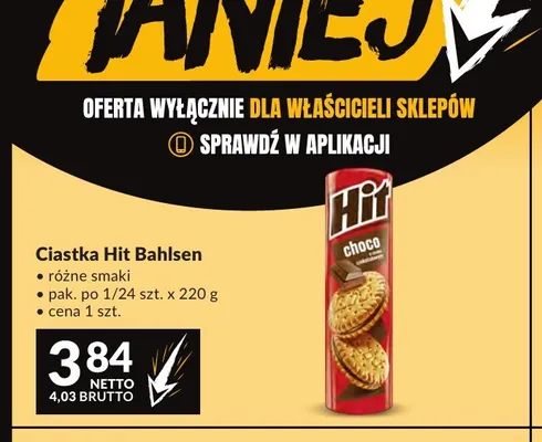 Ciastka Hit Bahlsen promocja w Makro