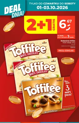 Bombonierka Toffifee promocja w Dealz