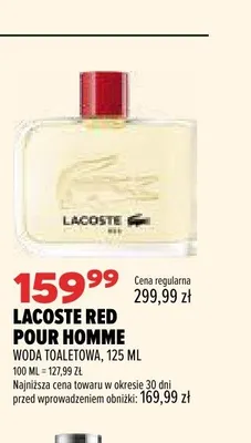 Woda toaletowa Lacoste Red Pour Homme promocja w Drogerie Natura