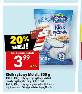 Kleik ryżowy Melvit promocja w Twój Market