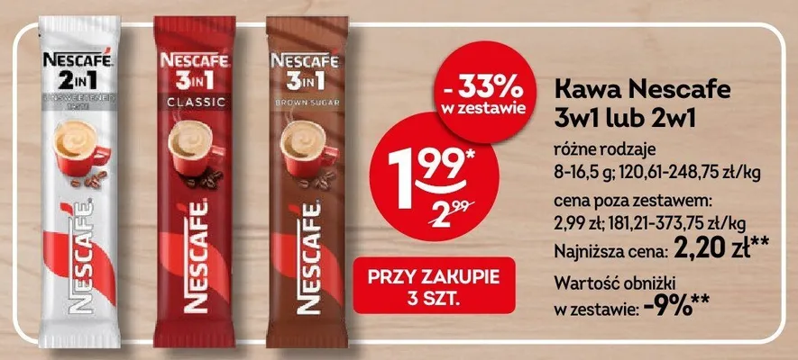 Kawa Nescafe 3in1 Classic promocja w Żabka