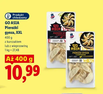 Pierożki gyoza XXL z kurczakiem Go Asia promocja w Lidl