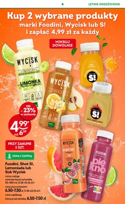 Sok Wycisk Grejpfrut promocja w Żabka
