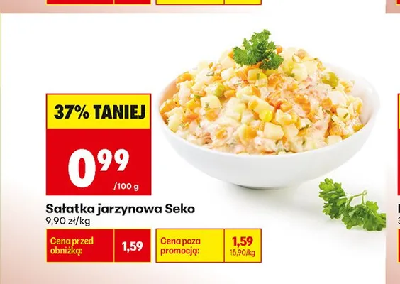 Sałatka jarzynowa Seko promocja w Biedronka