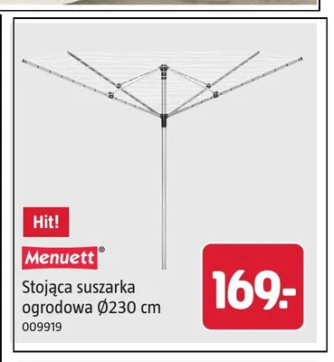 Stojąca suszarka ogrodowa Menuett promocja w Jula
