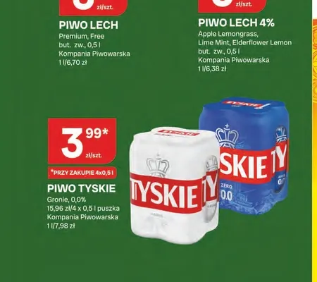 Piwo Tyskie Gronie promocja w Chorten