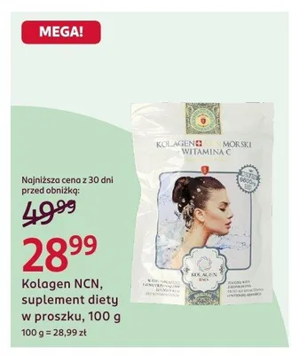 Suplement diety w proszku Kolagen NCN promocja w Rossmann