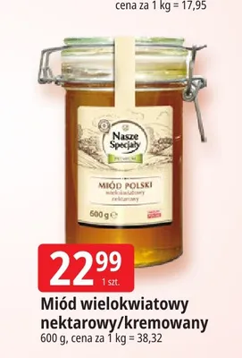 Miód wielokwiatowy kremowany Nasze Specjały promocja w Leclerc
