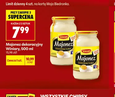 Majonez dekoracyjny Winiary promocja w Biedronka
