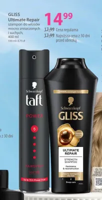 Szampon do włosów Gliss Ultimate Repair promocja w Hebe