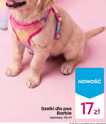 Szelki dla psa Barbie promocja w Pepco