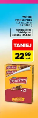 Wafelki Prince Polo 21-pak promocja w Carrefour