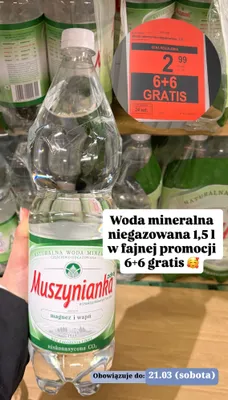 Woda mineralna  promocja w Aldi