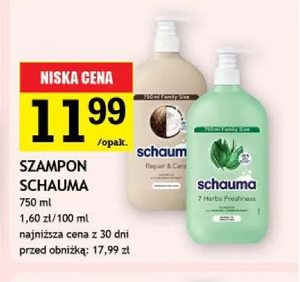 Szampon Schauma Repair & Care promocja w Gram Market