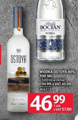 Wódka Ostoya 40% promocja w Selgros