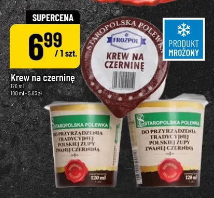 Krew na czerninę promocja w POLOmarket