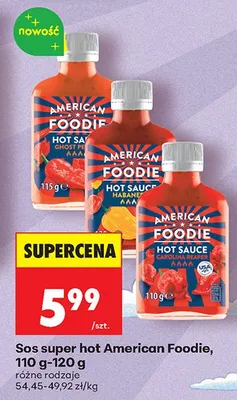 Sos super hot American Foodie Ghost Pepper promocja w Biedronka