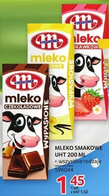 Mleko smakowe UHT Mlekovita 200ml wszystkie rodzaje promocja w Selgros