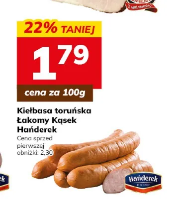 Kiełbasa toruńska Łakomy Kąsek Hańderek promocja w Hitpol