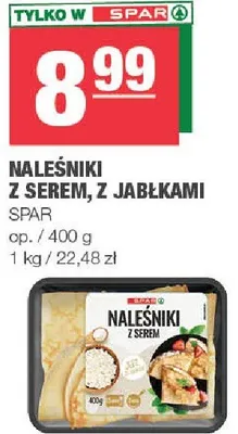 Naleśniki z serem z jabłkami Spar promocja w SPAR