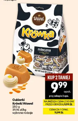 Cukierki Krówki Wawel promocja w Delikatesy Centrum