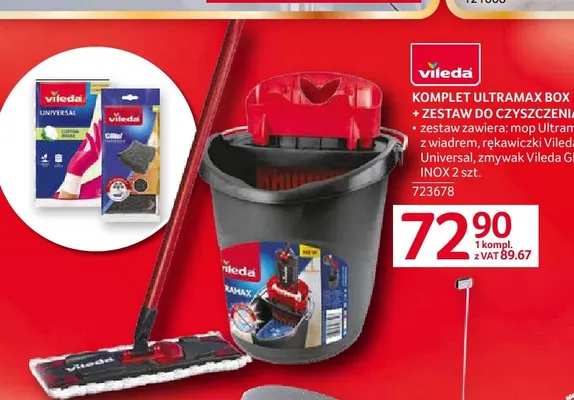 Komplet Ultramax Box + zestaw do czyszczenia grilla Vileda promocja w Selgros
