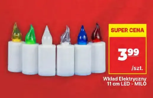 Wkład elektryczny LED 11 cm Milo promocja w API Market