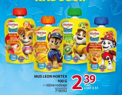 Mus Leon Hortex truskawka promocja w Selgros