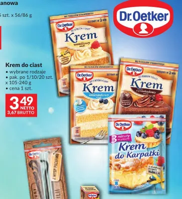 Krem do Karpatki Dr.Oetker promocja w Makro