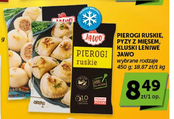 Pyzy z mięsem Jawo promocja w Groszek