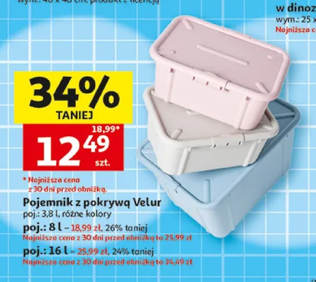 Pojemnik z pokrywą Velur 3,8 l promocja w Auchan