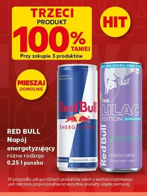 Napój energetyzujący Red Bull The Lilac Edition Sugarfree promocja w Kaufland