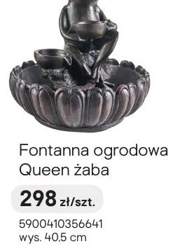 Fontanna ogrodowa Queen żaba promocja w Castorama