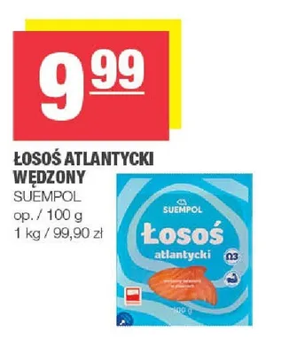 Łosoś atlantycki wędzony Suempol promocja w SPAR