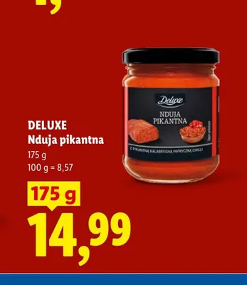 Nduja pikantna Deluxe promocja w Lidl
