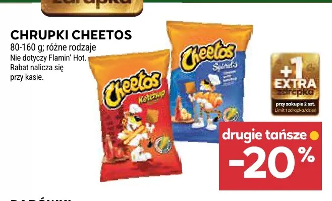 Chrupki Cheetos Ketchup promocja w Stokrotka