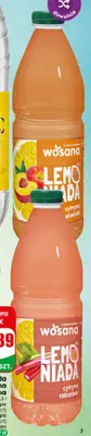 Lemoniada niegazowana Wosana cytryna rabarbar promocja w Dino