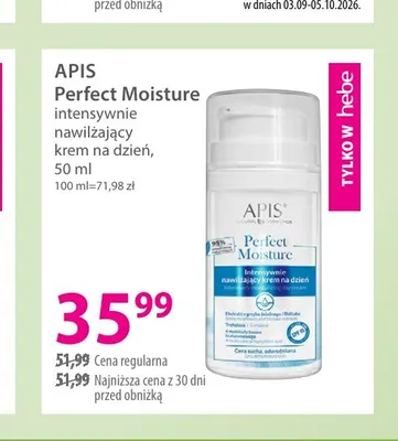Perfect Moisture intensywnie nawilżający krem na dzień Apis promocja w Hebe